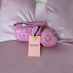 Juicy Couture Pink Heart Charm Bag